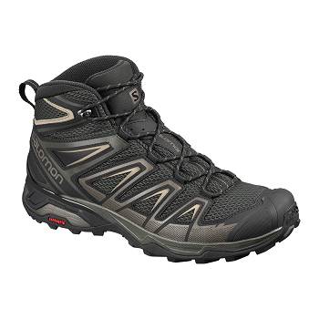 Salomon X ULTRA MID 3 AERO - Cierne Turistické Topánky Panske, SALO078